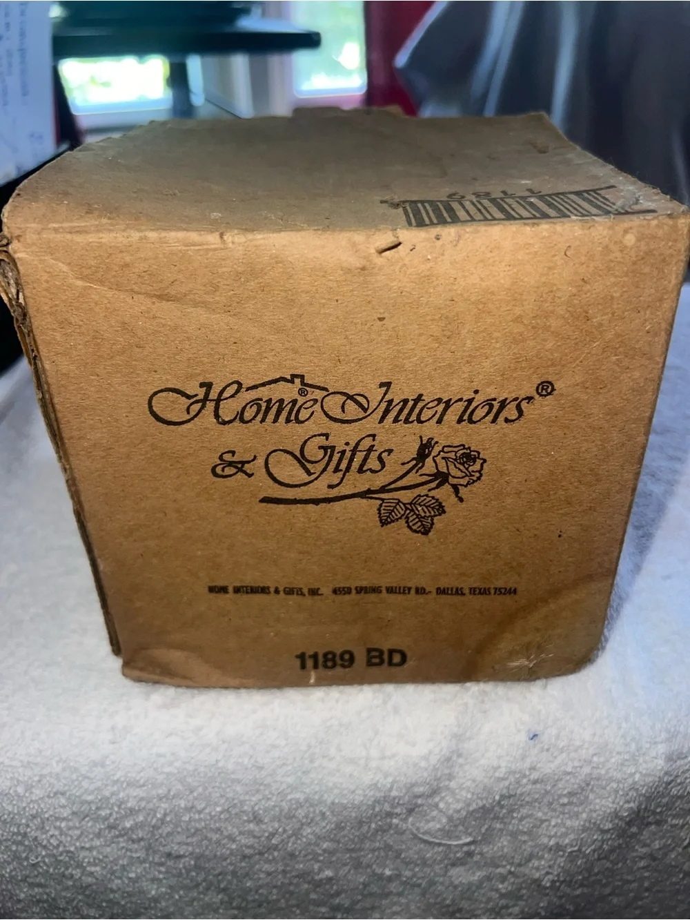 HOMCO 5½” CLEAR glass 3-piece FAIRY LAMP candle+BOX-HOME INT Unused Diamond